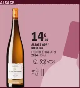 E.Leclerc Alsace aop riesling henri ehrhart offre