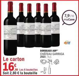 E.Leclerc Bordeaux aop château garriga offre