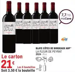 E.Leclerc Blaye côtes de bordeaux aop la fleur de peyrat offre