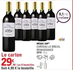 E.Leclerc Médoc aop château le breuil renaissance offre