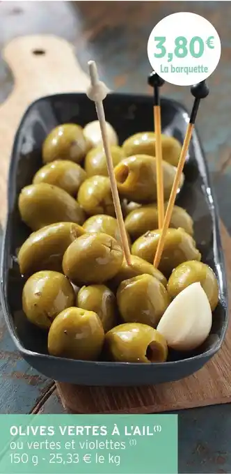 Intermarché Olives vertes à l'ail offre
