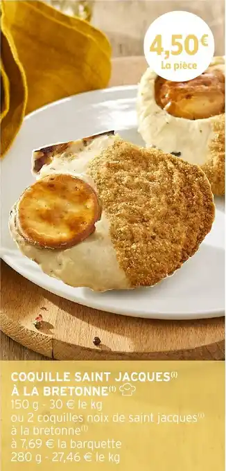 Coquille saint jacques à la bretonne