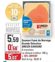 G20 Saumon fumé de norvège grande sélection offre