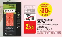G20 Labeyrie - chorizo pata negra offre