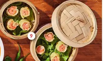 Intermarché 18 xiu mai aux crevettes sauce soja et sauce aigre douce offre