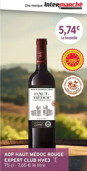 Intermarché Aop haut médoc rouge expert club hve3 offre