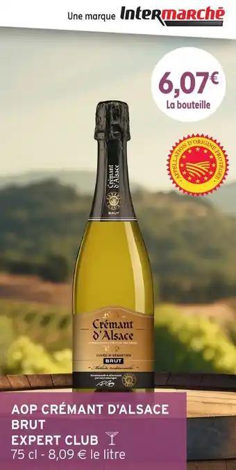 Intermarché Aop crémant d'alsace brut expert club offre
