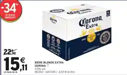 Intermarché Hyper Bière blonde extra corona offre