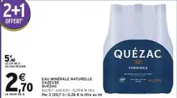 Intermarché Hyper Eau minérale naturelle gazeuse quézac offre