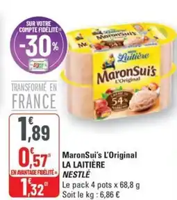 G20 Maronsui's l'original la laitière nestlé offre