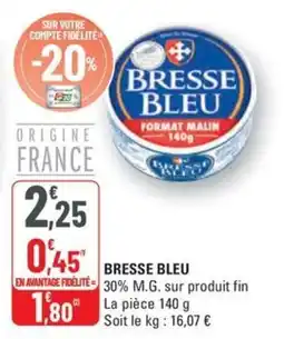 G20 Bresse bleu offre