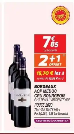 Netto Bordeaux aop médoc château l'argenteyre offre