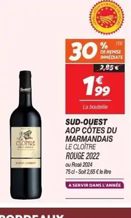 Netto Sud-ouest aop côtes du marmandais le cloître offre