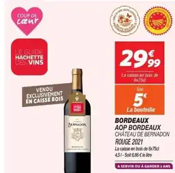 Netto Bordeaux aop château de bernadon offre