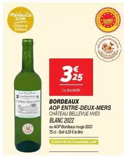 Netto Bordeaux aop entre-deux-mers château bellevue hve3 offre