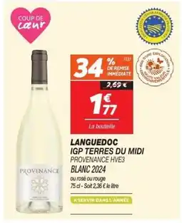 Netto Languedoc igp terres du midi provenance hve3 offre