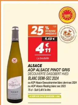 Netto Alsace aop alsace pinot gris découverte dagobert hve3 offre