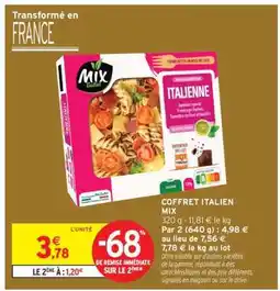 Intermarché COFFRET ITALIEN MIX offre