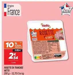 Netto NETTO Rosette en tranches offre