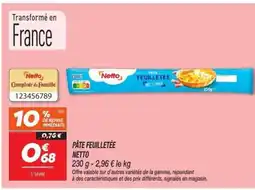 Netto NETTO Pâte feuilletée offre