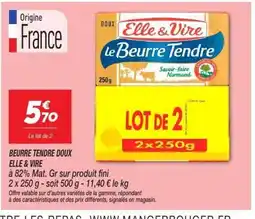 Netto ELLE & VIRE Beurre tendre doux offre