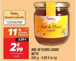 Netto NETTO Miel de fleurs liquide offre