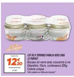 Netto Lot de 6 terrines familia wiss offre