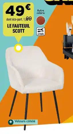 Centrakor Le fauteuil scott offre