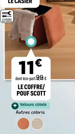 Centrakor Le coffre/ pouf scott offre