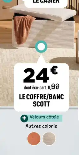 Centrakor Le coffre/banc scott offre