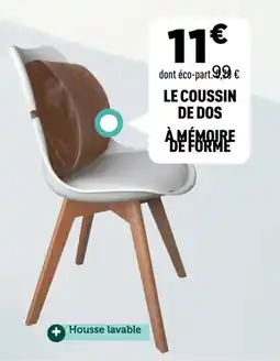 Centrakor Le coussin de dos à mémoire offre