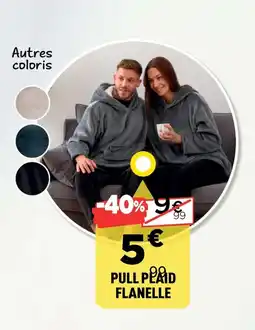 Centrakor Pull plaid flanelle offre