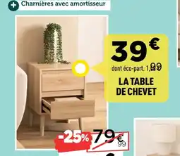 Centrakor La table de chevet offre