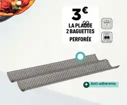 Centrakor La plaque 2 baguettes perforée offre