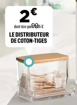 Centrakor Le distributeur de coton-tiges offre