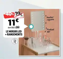 Centrakor Le miroir led + rangements offre