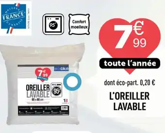 Centrakor L'oreiller lavable offre