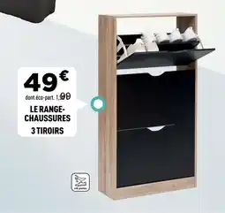 Centrakor Le range- chaussures 3 tiroirs offre