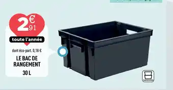 Centrakor Le bac de rangement offre