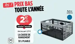 Centrakor La caisse de rangement offre
