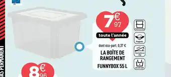 Centrakor La boîte de rangement funnybox offre
