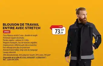 DomPro ENGEL Blouson de travail entire avec stretch offre