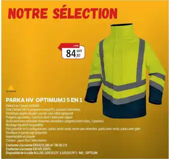 DomPro DELTAPLUS Parka hv optimum3 5 en 1 offre