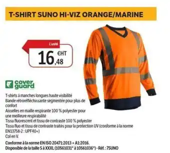 DomPro T-shirt suno hi-viz orange/marine offre