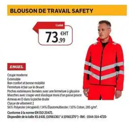 DomPro ENGEL Blouson de travail safety offre