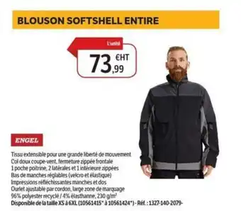 DomPro ENGEL Blouson softshell entire offre