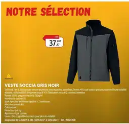 DomPro DELTAPLUS Veste soccia gris noir offre