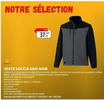 DomPro DELTAPLUS Veste soccia gris noir offre