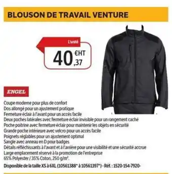 DomPro ENGEL Blouson de travail venture offre