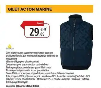 DomPro Gilet acton marine offre